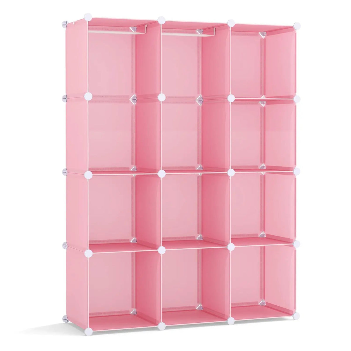 Modular Kids Wardrobe with 10 Cubes & Hanging Rod, photo 3 of 24