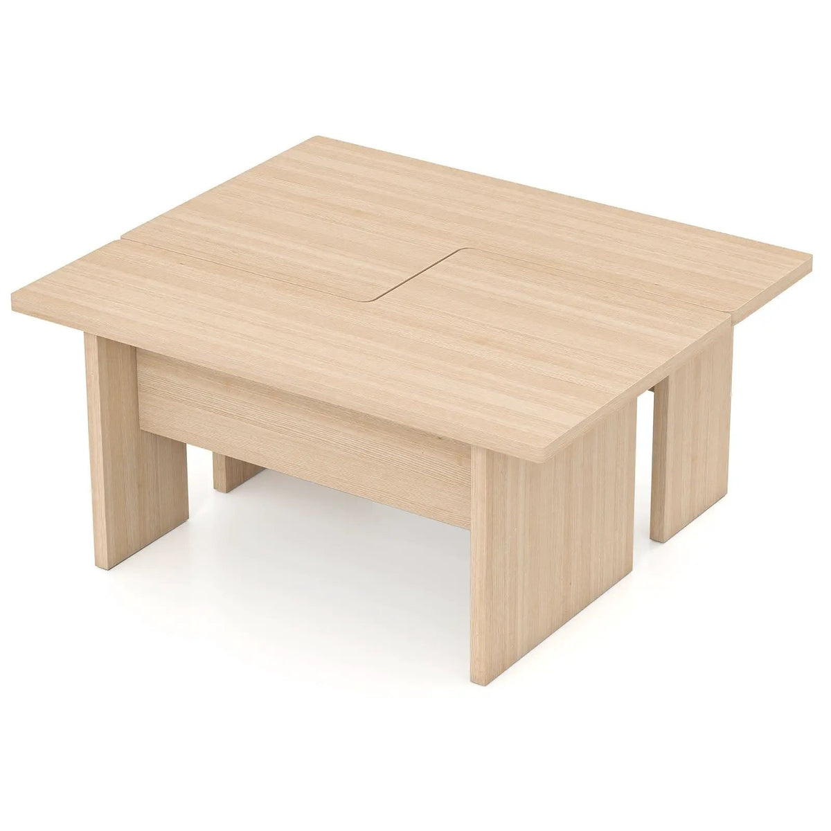 Modular Coffee Table Set of 2 L Shaped Center Tables for Small Space, photo 11 of 16