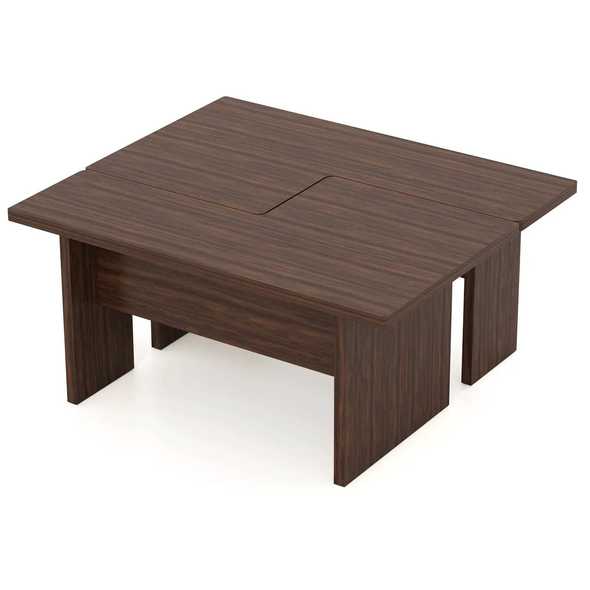 Modular Coffee Table Set of 2 L Shaped Center Tables for Small Space, photo 12 of 16