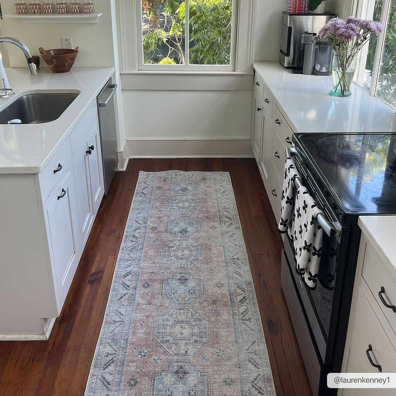 Morcott Peach Washable Area Rug by Boutique Rugs