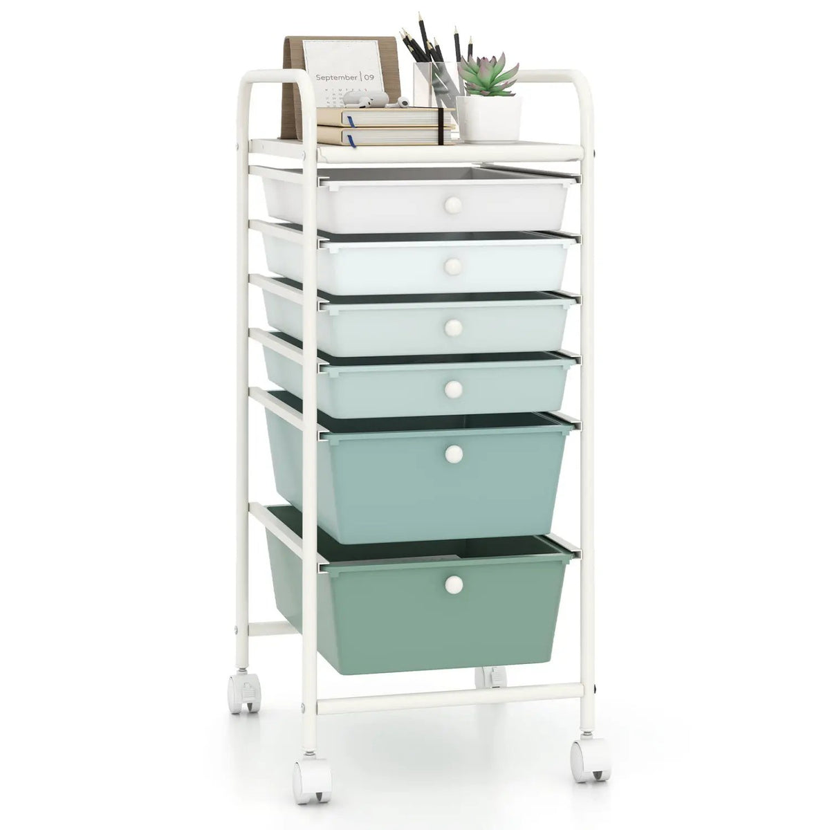 6 Drawers Rolling Storage Cart Organizer, photo 15 of 19