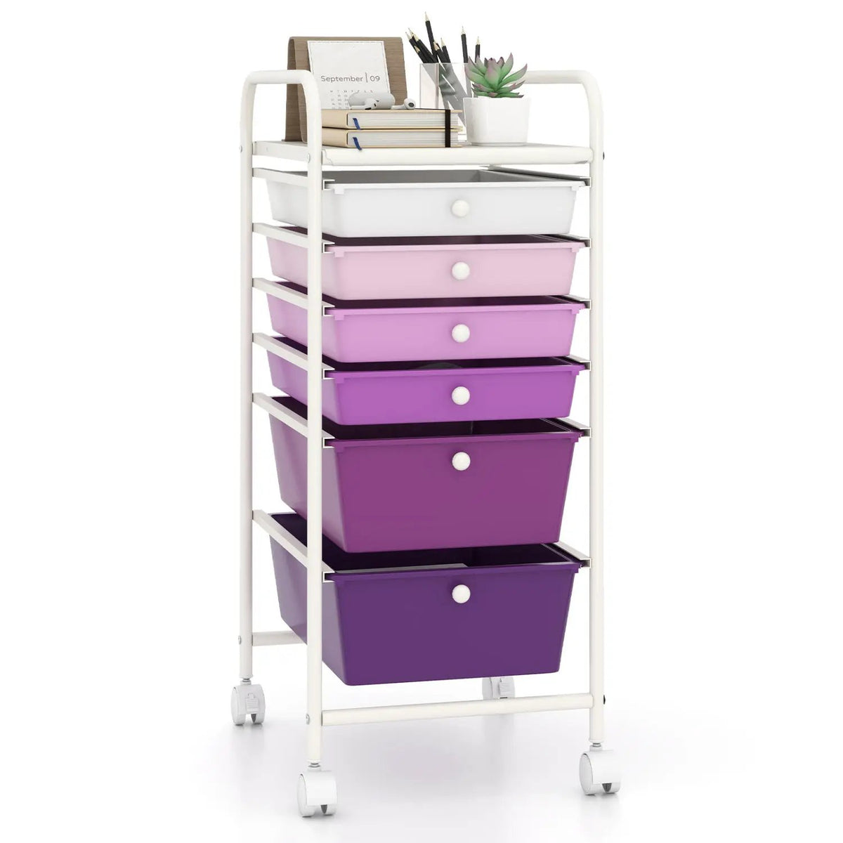 6 Drawers Rolling Storage Cart Organizer, photo 14 of 19