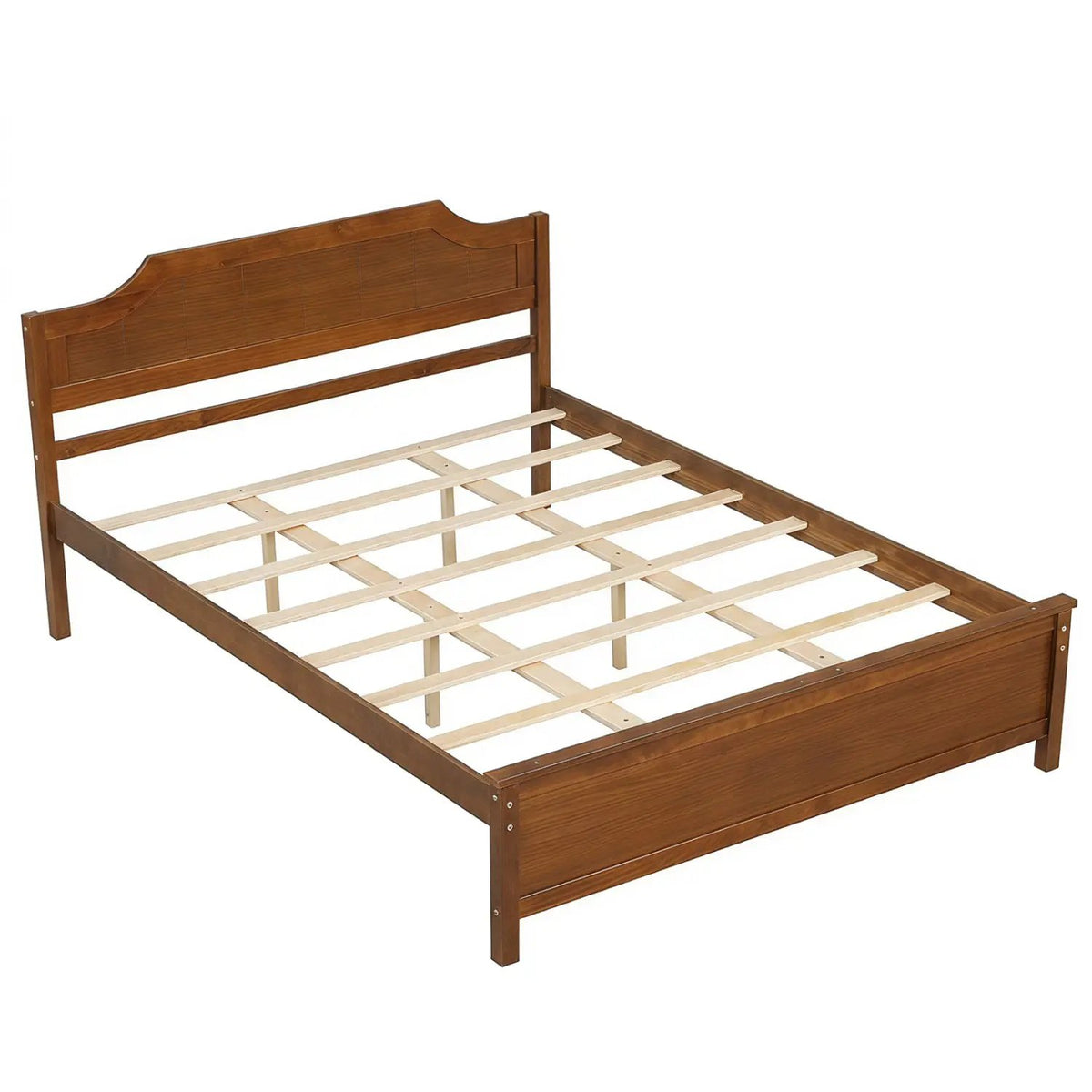 Solid Wood Platform Bed Frame with Headboard, photo 2 of 4