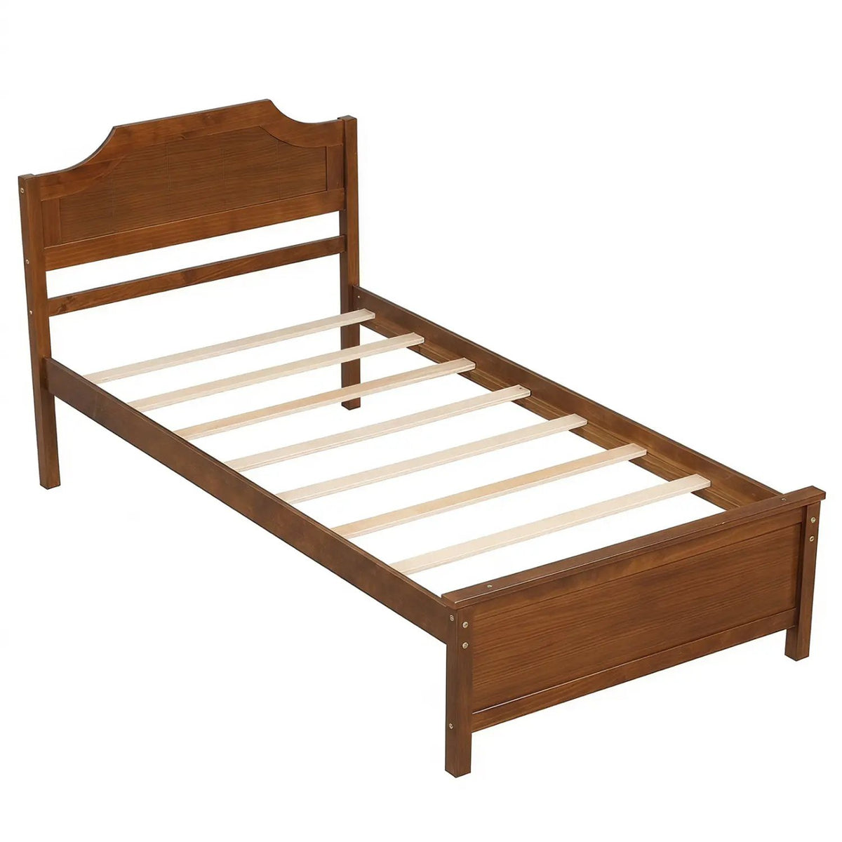 Solid Wood Platform Bed Frame with Headboard, photo 3 of 4