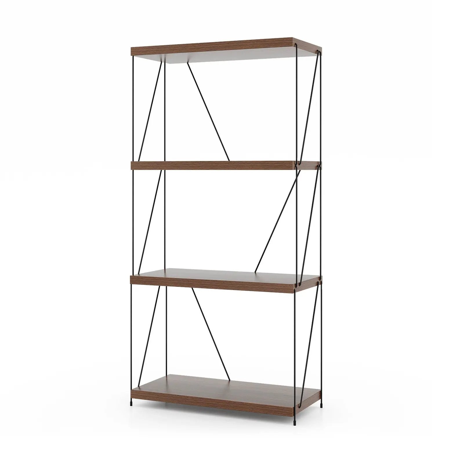 2/3/4/5-Tier Multipurpose Display Rack with Metal Frame-4-Tier by DirectDeals