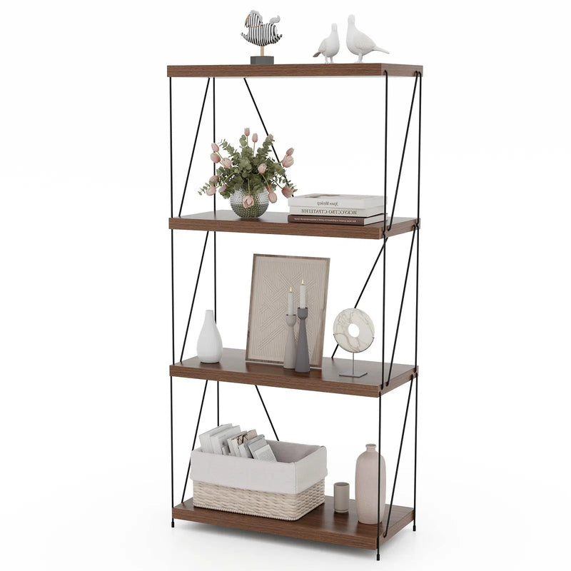 2/3/4/5-Tier Multipurpose Display Rack with Metal Frame-4-Tier by DirectDeals