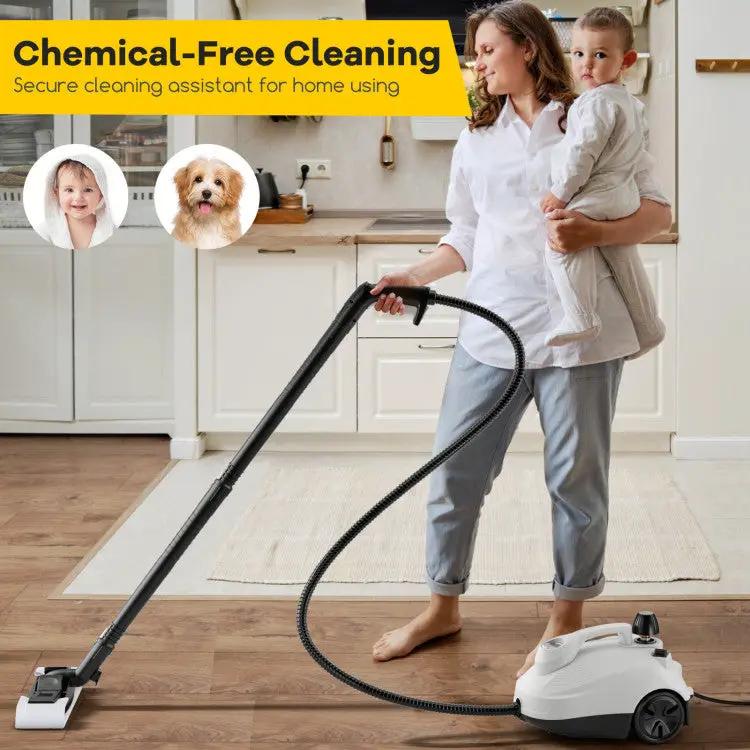 1800W Multipurpose Steam Cleaner with 61 oz Tank by DirectDeals
