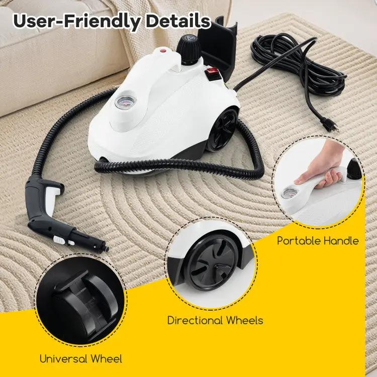 1800W Multipurpose Steam Cleaner with 61 oz Tank by DirectDeals