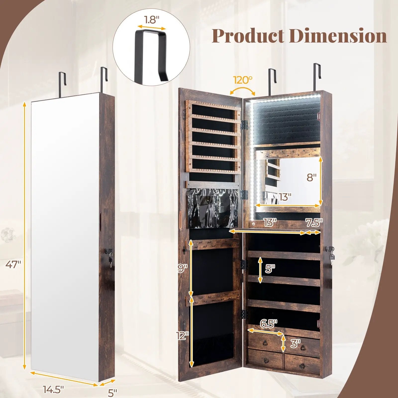 Multipurpose Storage Cabinet with 4 Drawers by DirectDeals