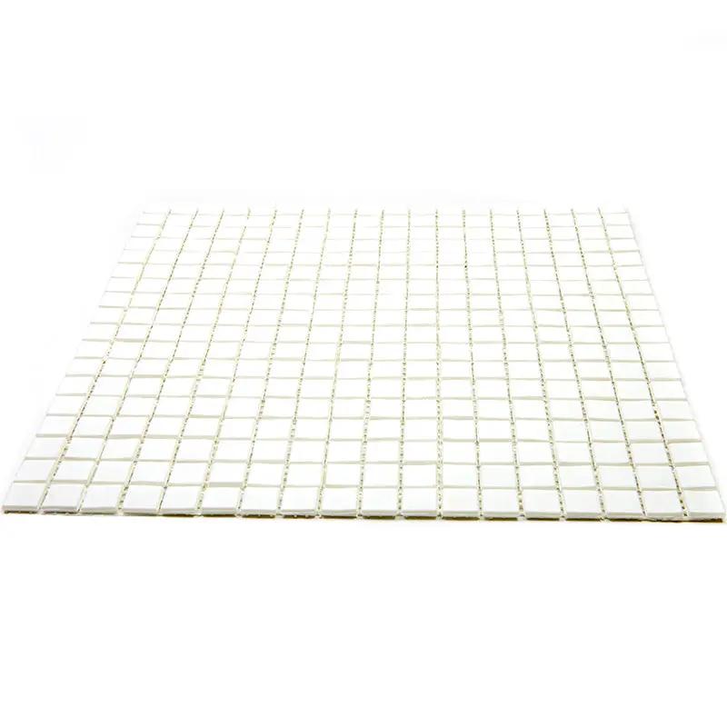 Baby Powder White 12x12 Glossy Uniform Square Glass Mosaic Tile (20 pack, 18.69 sq ft/case) by Apollo Tile