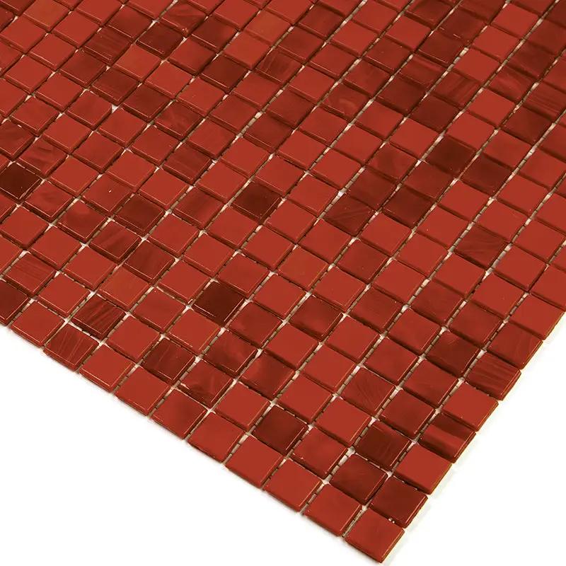 Rose Red 12x12 Glossy Uniform Square Glass Mosaic Tile (20 pack, 18.69 sq ft/case) by Apollo Tile
