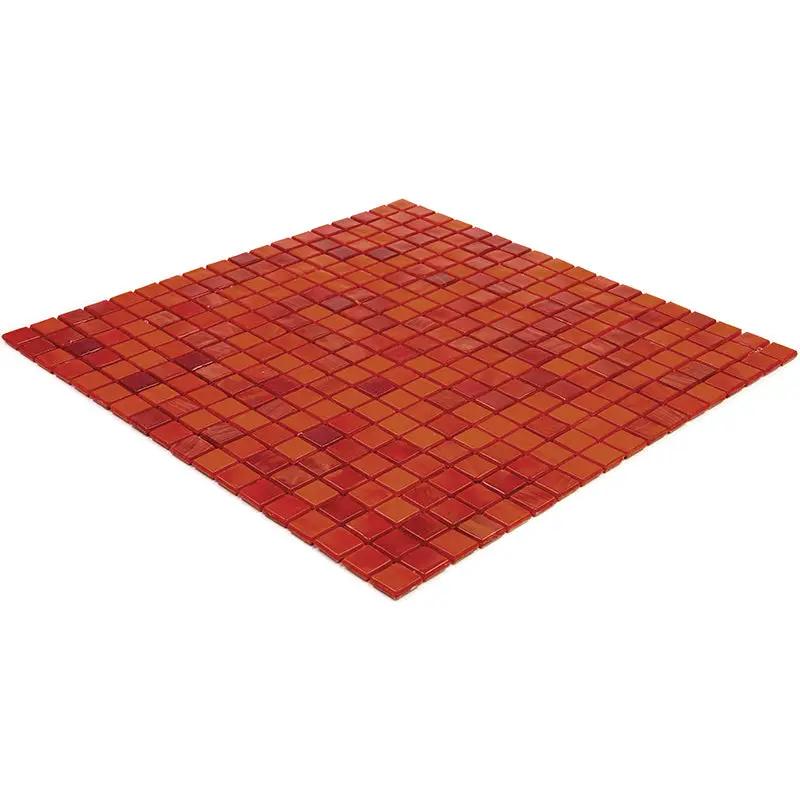 Rose Red 12x12 Glossy Uniform Square Glass Mosaic Tile (20 pack, 18.69 sq ft/case) by Apollo Tile