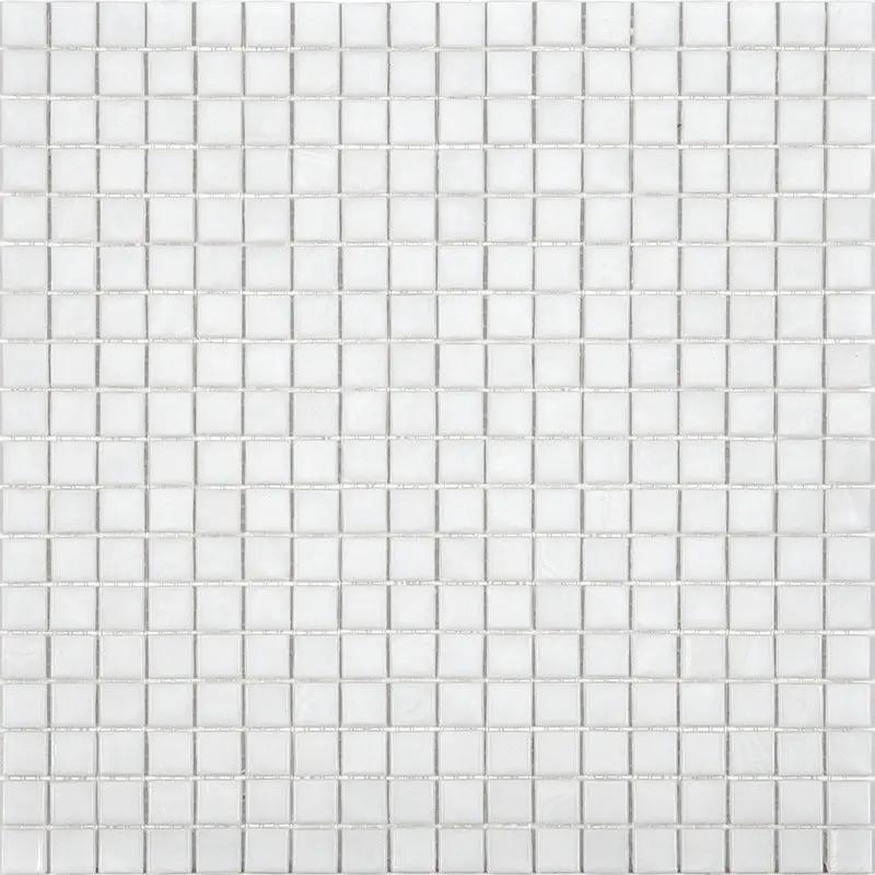 Pearl White 12x12 Glossy Uniform Square Glass Mosaic Tile (20 pack, 18.69 sq ft/case) by Apollo Tile