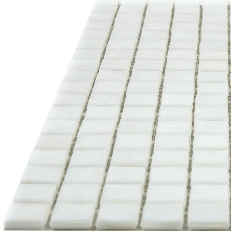 Pearl White 12x12 Glossy Uniform Square Glass Mosaic Tile (20 pack, 18.69 sq ft/case) by Apollo Tile