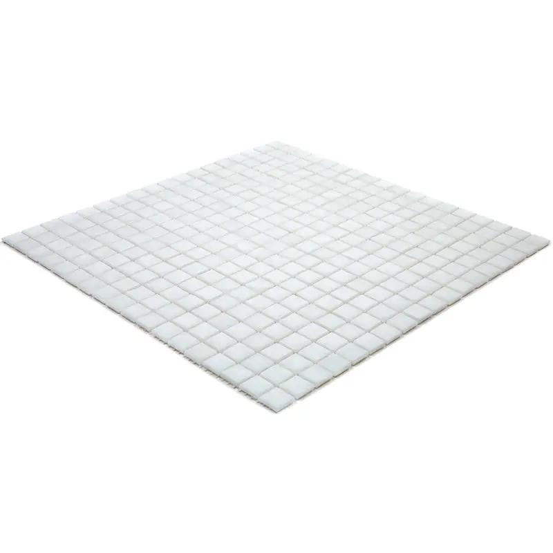 Pearl White 12x12 Glossy Uniform Square Glass Mosaic Tile (20 pack, 18.69 sq ft/case) by Apollo Tile