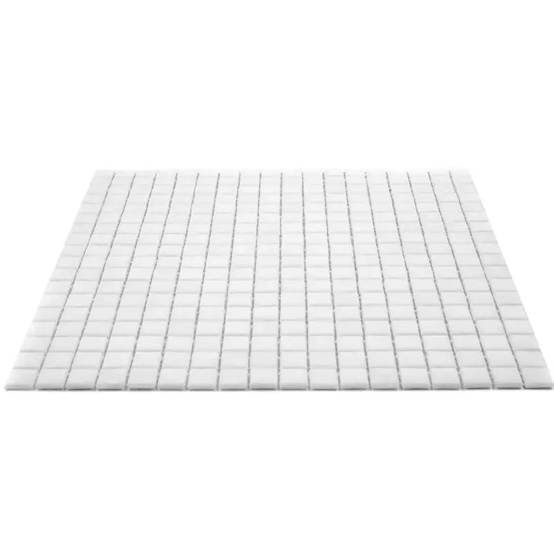 Pearl White 12x12 Glossy Uniform Square Glass Mosaic Tile (20 pack, 18.69 sq ft/case) by Apollo Tile