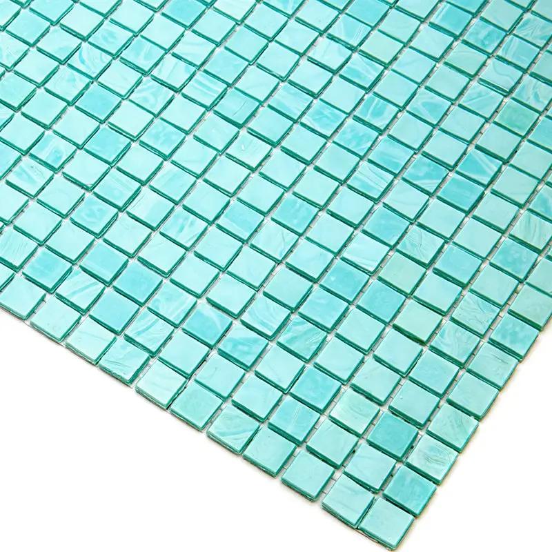 Mint Green 12x12 Glossy Uniform Square Glass Mosaic Tile (20 pack, 18.69 sq ft/case) by Apollo Tile