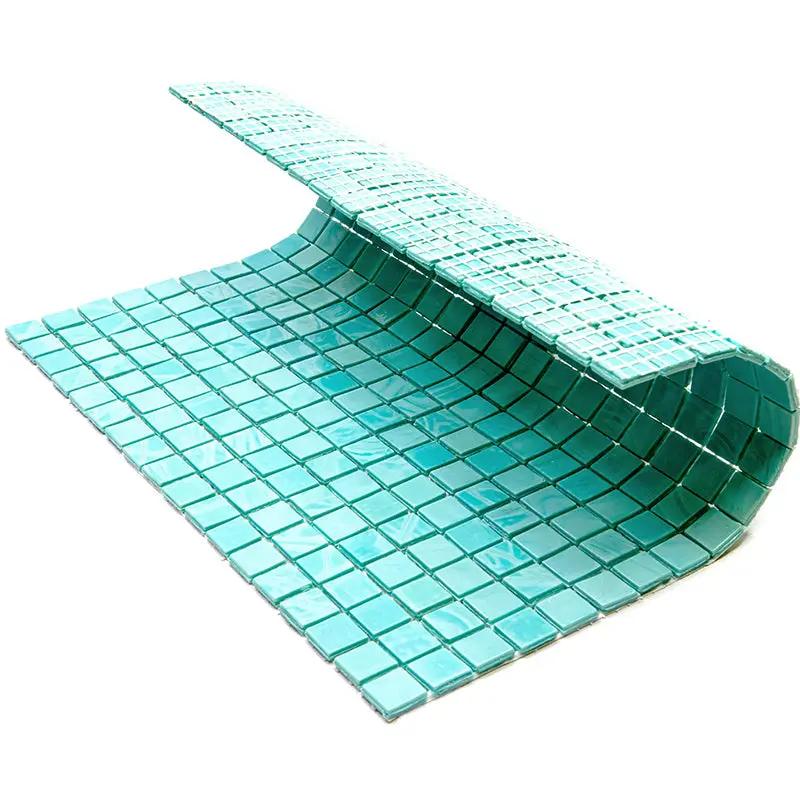 Mint Green 12x12 Glossy Uniform Square Glass Mosaic Tile (20 pack, 18.69 sq ft/case) by Apollo Tile