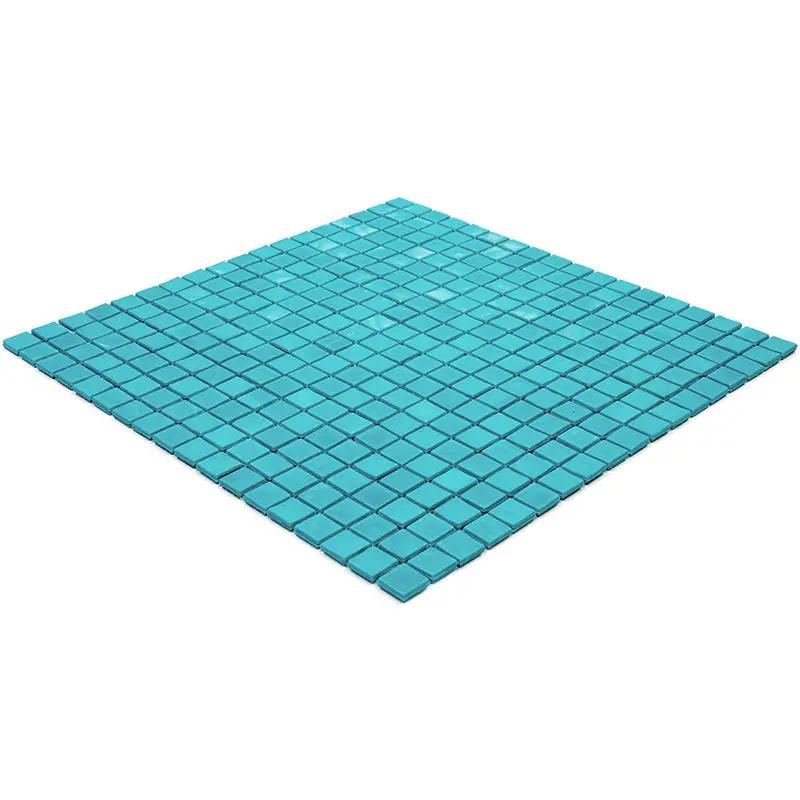 Turqouise Green 12x12 Glossy Uniform Square Glass Mosaic Tile (20 pack, 18.69 sq ft/case) by Apollo Tile