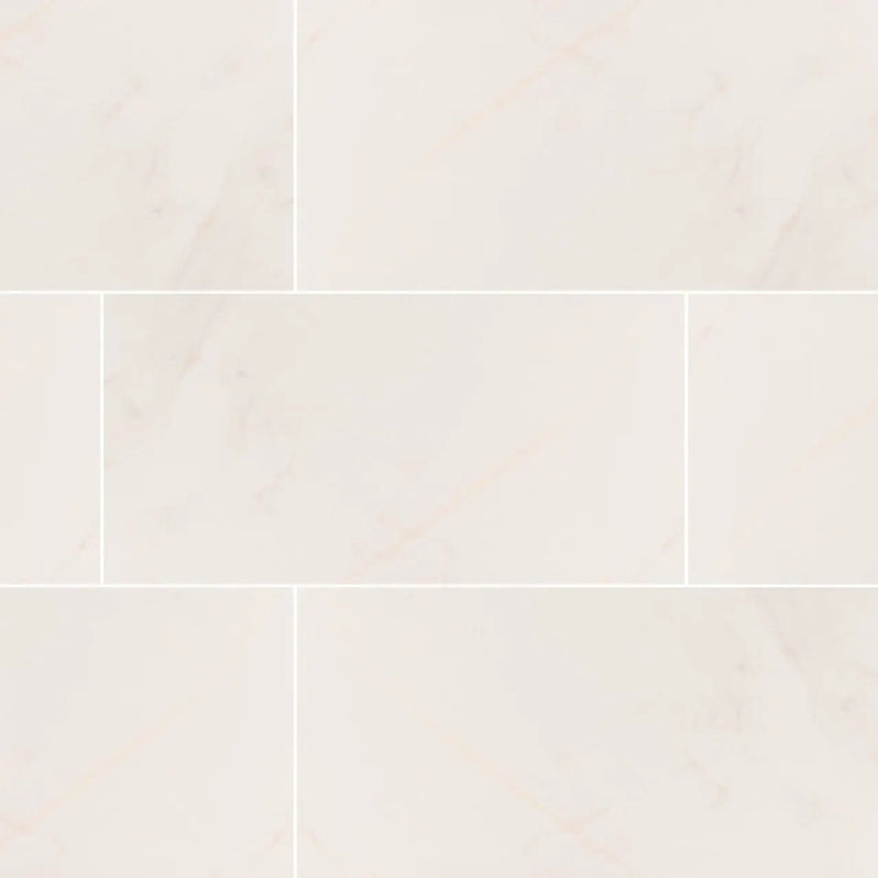 Adella Calacatta 12x24 Satin Matte Ceramic Mosaics by MSI Surfaces