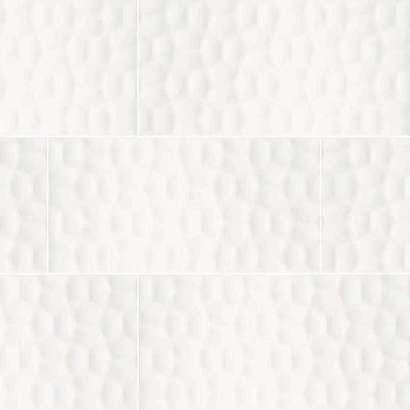 Adella Viso White 12x24 Satin Matte Ceramic Mosaics by MSI Surfaces
