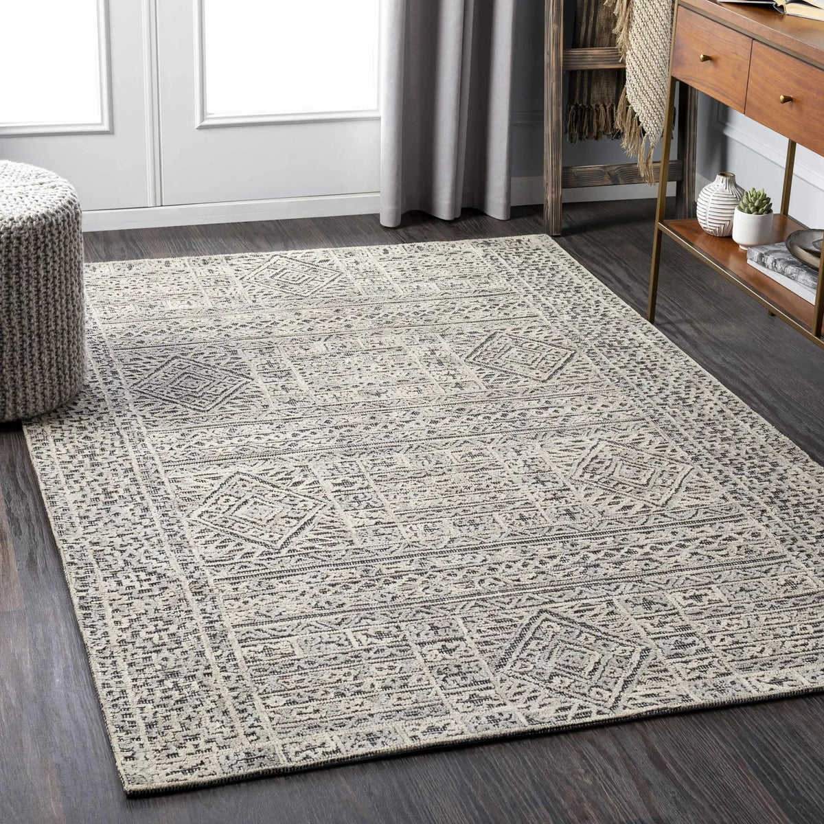 Nairne Textured Wool Area Rug - Clearance, installed in a room 2