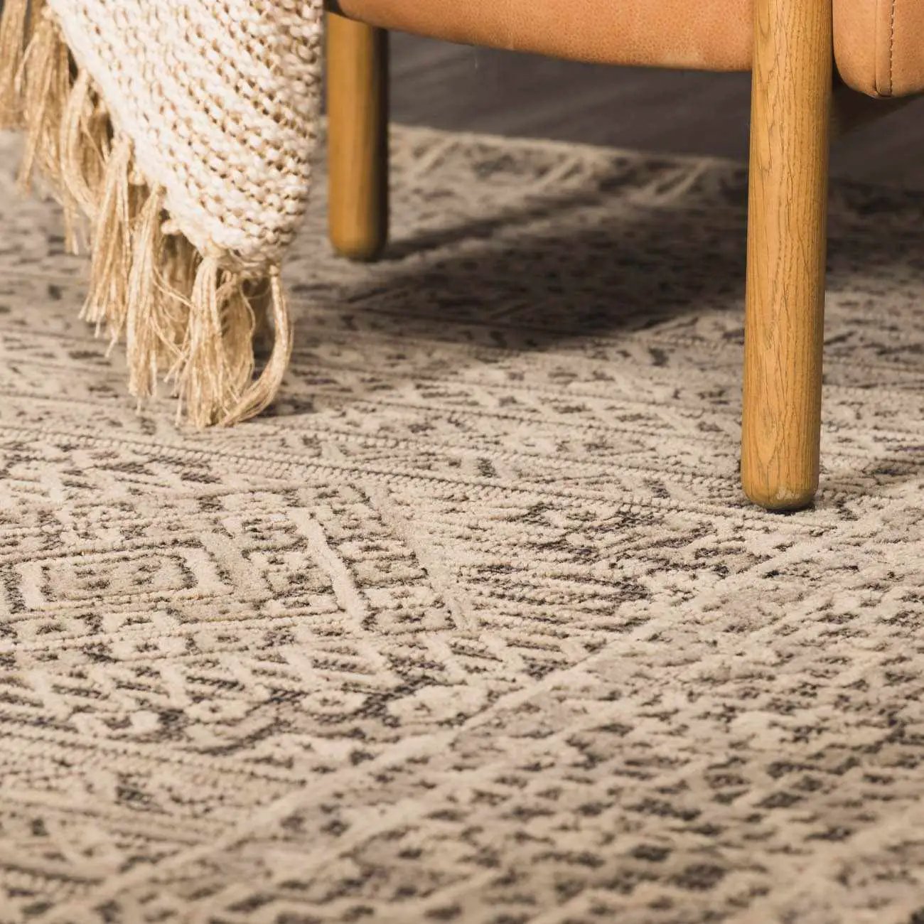 Nairne Textured Wool Area Rug - Clearance by Boutique Rugs