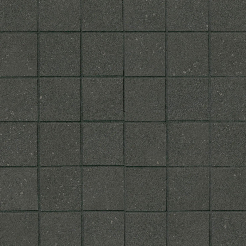 Architecta Graphite Matte Porcelain Mosaics 2x2 close up