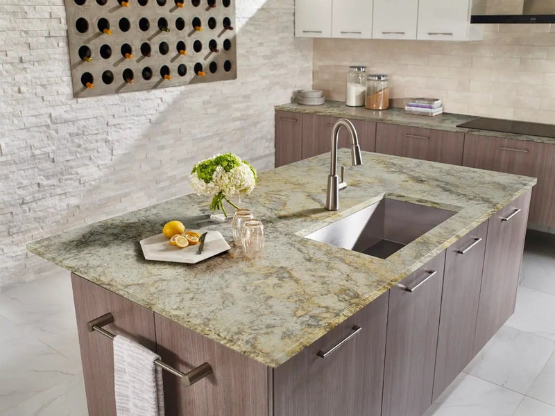 Aria Bianco Polished Bullnose Marble Look Porcelain Moldings 3x18 in a finished room