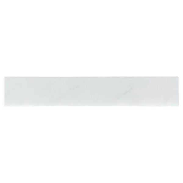 Aria Ice Polished Bullnose Marble Look Porcelain Moldings 3x18