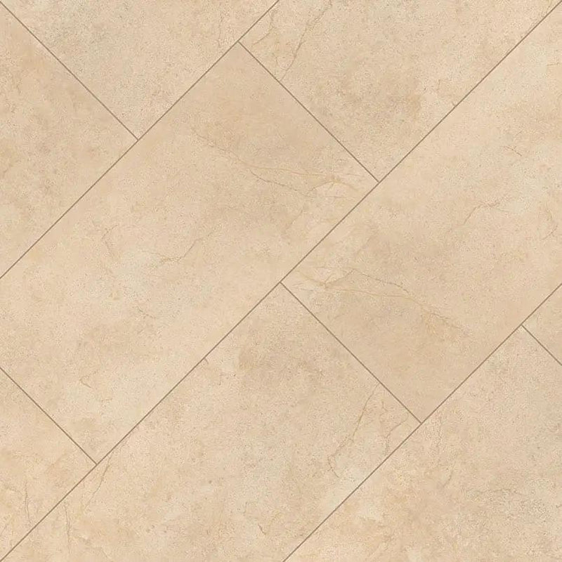 Aria Cremita Polished Marble Look Porcelain Mosaics 2x4 angled view
