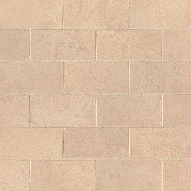 Aria Cremita Polished Marble Look Porcelain Mosaics 2x4 close up