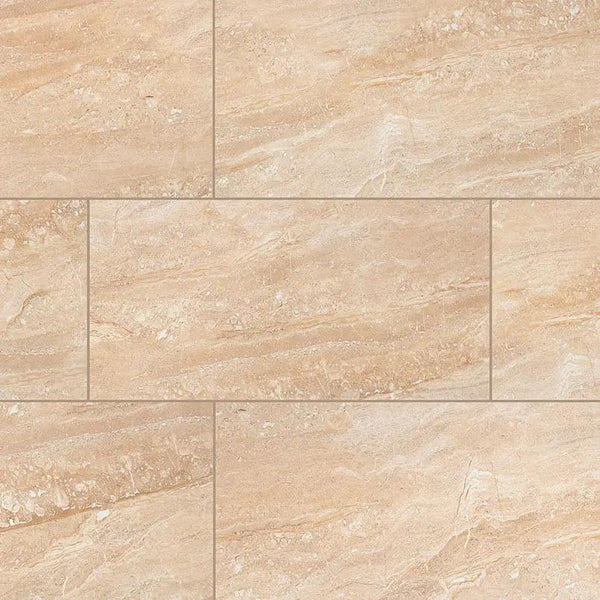 Aria Oro Polished Marble Look Porcelain Tiles 24x48