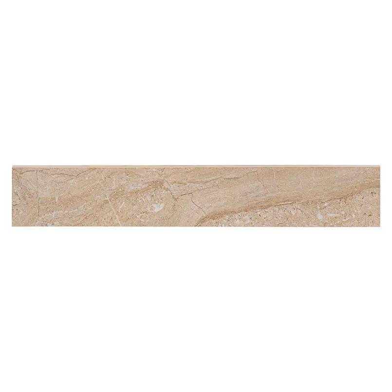 Aria Oro Polished Bullnose Marble Look Porcelain Moldings 3x18 by MSI Surfaces
