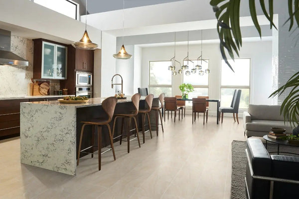 Aria Oro Polished Bullnose Marble Look Porcelain Moldings 3x18, photo 2 of 5