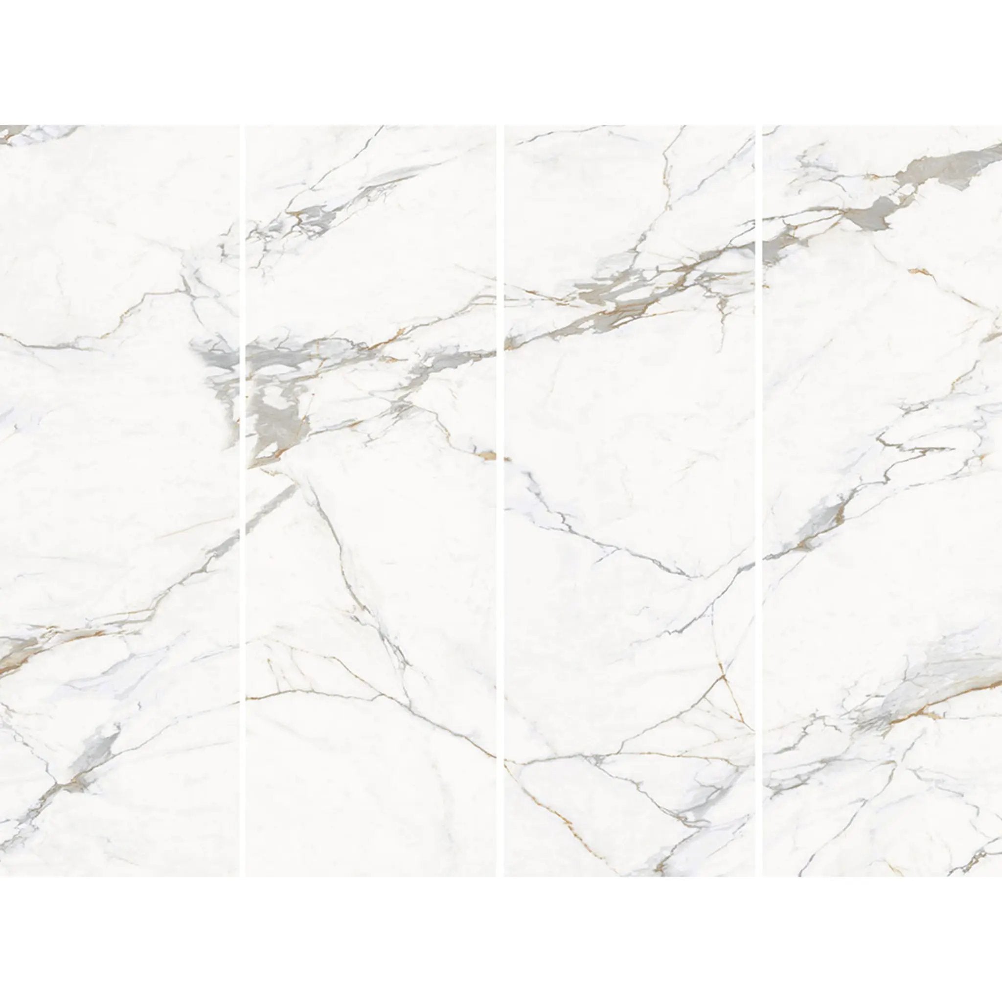 Azure Regal Calacatta Polished Porcelain Tiles 31.5x94.5 close up
