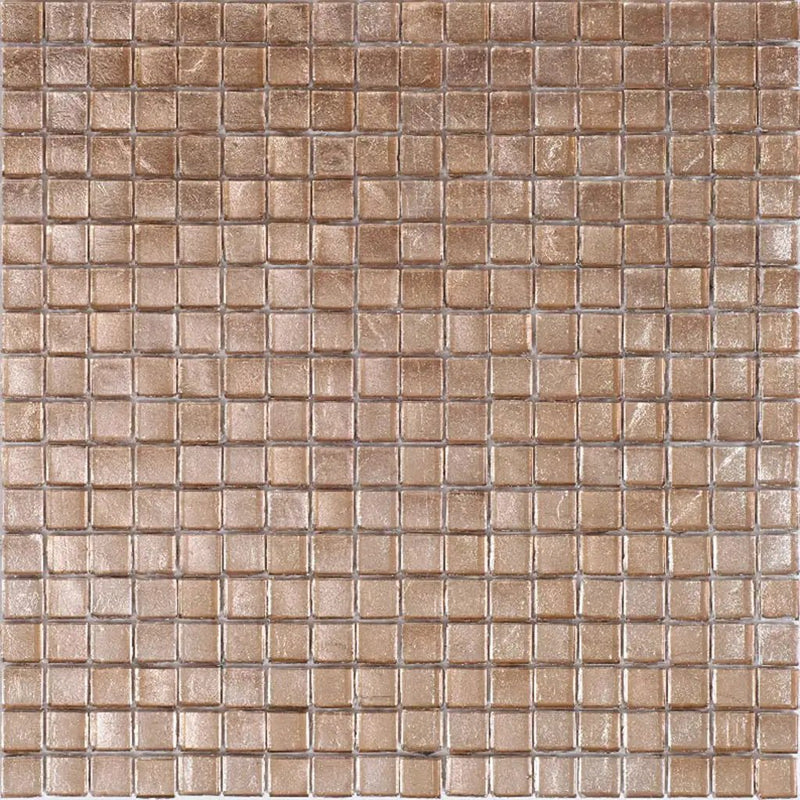 French Beige 12x12 Glossy Uniform Square Glass Mosaic Tile (20 pack, 18.69 sq ft/case) by Apollo Tile