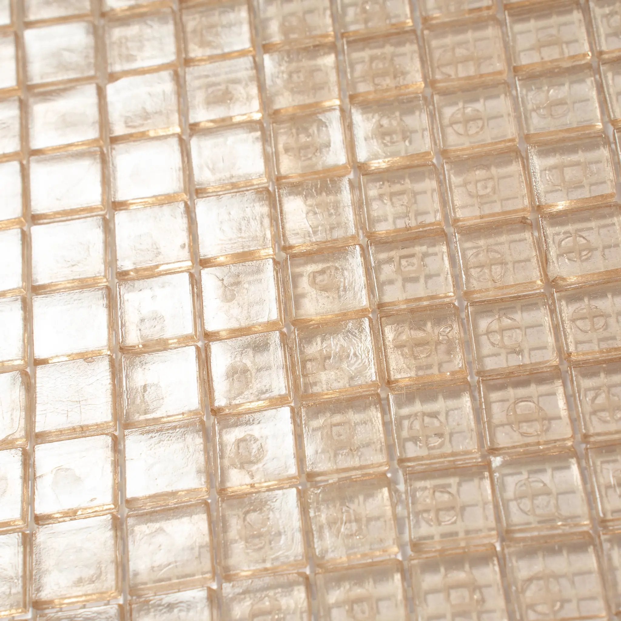 Light Fawn Beige 12x12 Glossy Uniform Square Glass Mosaic Tile (20 pack, 18.69 sq ft/case) by Apollo Tile