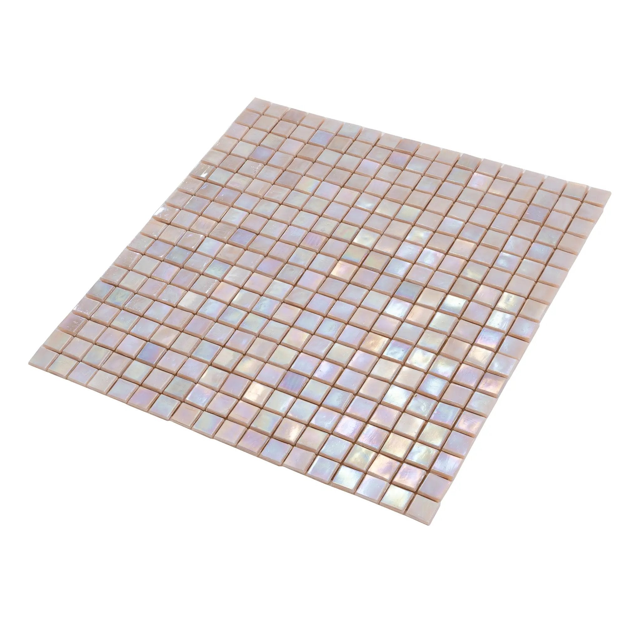 Tuscan Beige 12x12 Glossy Uniform Square Glass Mosaic Tile (20 pack, 18.69 sq ft/case) by Apollo Tile