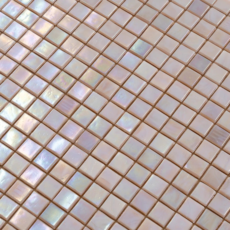 Tuscan Beige 12x12 Glossy Uniform Square Glass Mosaic Tile (20 pack, 18.69 sq ft/case) by Apollo Tile