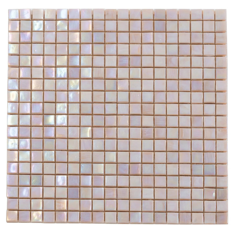 Tuscan Beige 12x12 Glossy Uniform Square Glass Mosaic Tile (20 pack, 18.69 sq ft/case) by Apollo Tile
