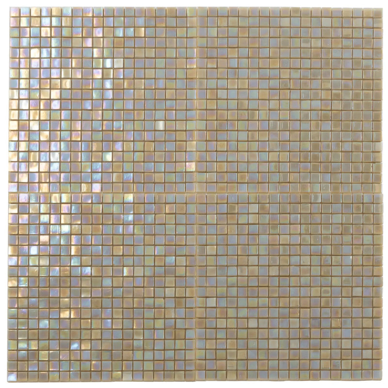 Ecru Beige 12x12 Glossy Uniform Square Glass Mosaic Tile (20 pack, 18.69 sq ft/case) by Apollo Tile