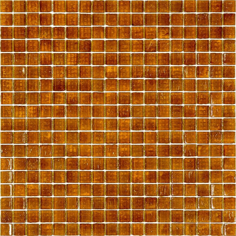 Fire Beige 12x12 Glossy Uniform Square Glass Mosaic Tile (20 pack, 18.69 sq ft/case) by Apollo Tile