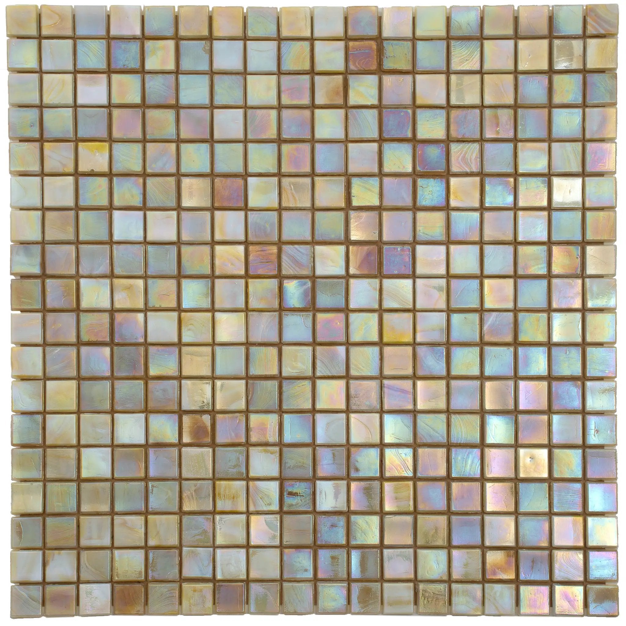 Bisque Beige 12x12 Glossy Uniform Square Glass Mosaic Tile (20 pack, 18.69 sq ft/case) by Apollo Tile