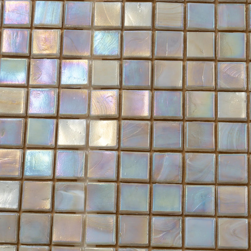 Hazelnut Beige 12x12 Glossy Uniform Square Glass Mosaic Tile (20 pack, 18.69 sq ft/case) by Apollo Tile