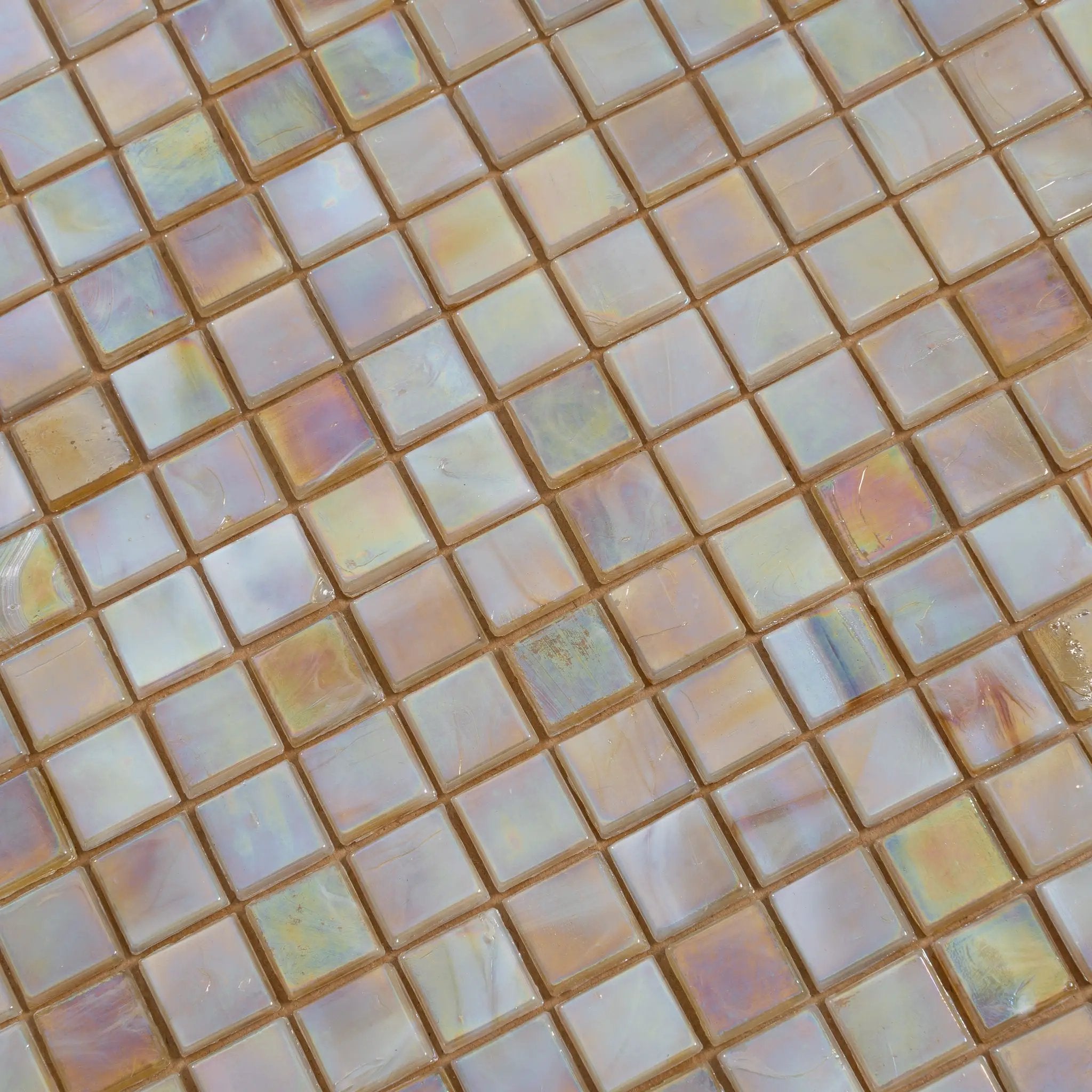 Caramel Beige 12x12 Glossy Uniform Square Glass Mosaic Tile (20 pack, 18.69 sq ft/case) by Apollo Tile