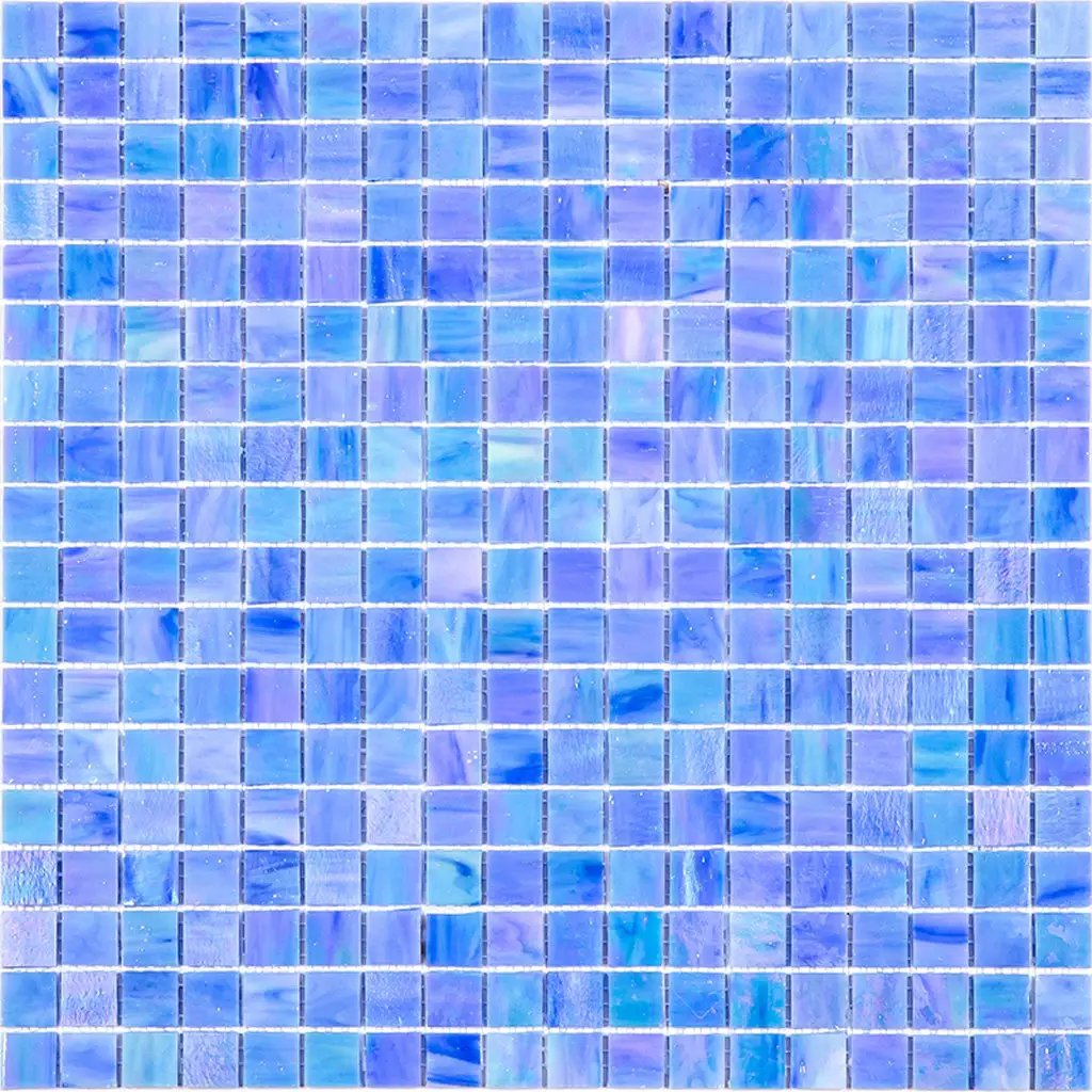 Rainbow Blue 12x12 Glossy Uniform Square Glass Mosaic Tile (20 pack, 18.69 sq ft/case) by Apollo Tile
