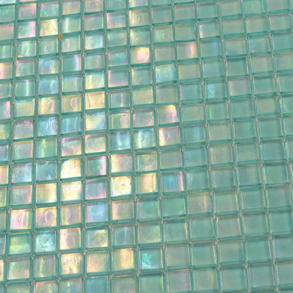 Sea Green 12x12 Glossy Uniform Square Glass Mosaic Tile (20 pack, 18.69 sq ft/case) by Apollo Tile
