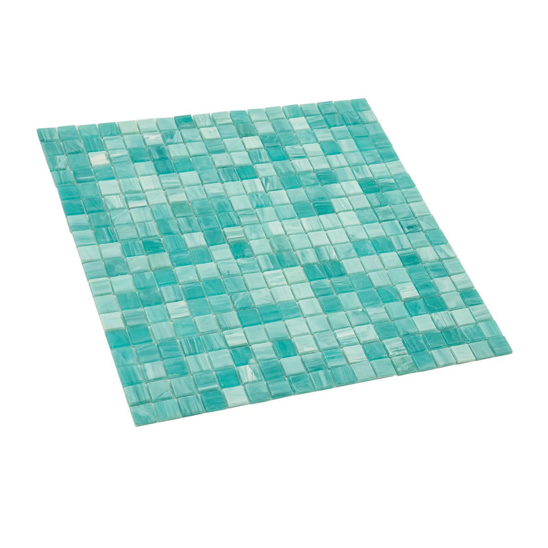 Aqua Green 12x12 Glossy Uniform Square Glass Mosaic Tile (20 pack, 18.69 sq ft/case) by Apollo Tile