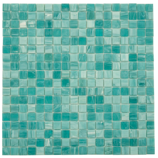 Aqua Green 12x12 Glossy Uniform Square Glass Mosaic Tile (20 pack, 18.69 sq ft/case)